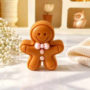 Christmas Gingerbread Man Decorative Candle