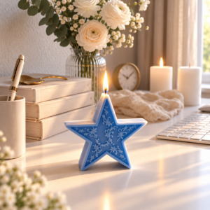 Star and Moon Decorative Candle Set